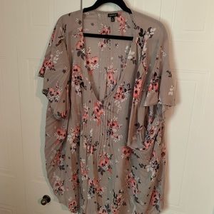 Beautiful plus size floral blouse